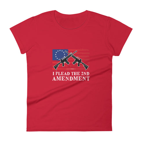 I Plead The 2nd Amendment Women's short sleeve t-shirt - Mainstream Freedom