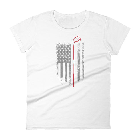 Grunge American Golfer Women's short sleeve t-shirt - Mainstream Freedom