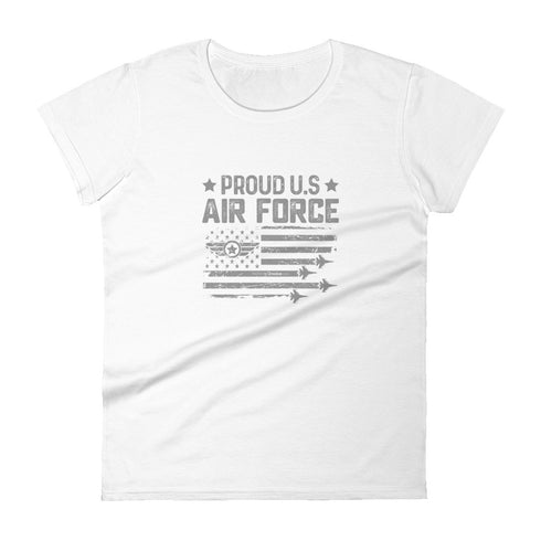 Proud US Air Force Women's short sleeve t-shirt - Mainstream Freedom