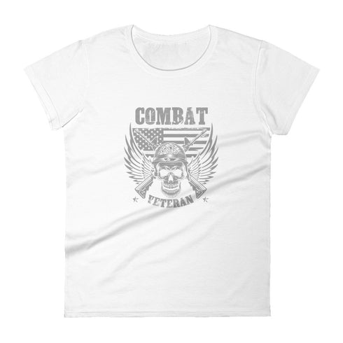 Combat Veteran Women's short sleeve t-shirt - Mainstream Freedom