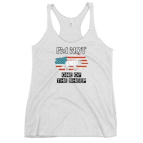 I'm Not One Of The Sheep Women's Tank Top - Mainstream Freedom