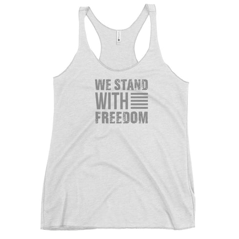 We Stand With Freedom Women's Tank Top - Mainstream Freedom