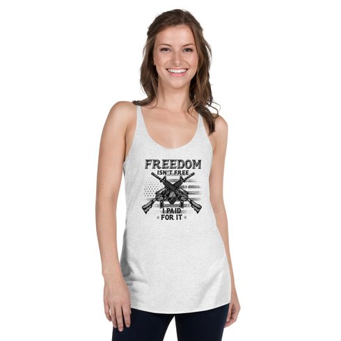 Freedom Isn't Free, I Paid For It Women's Tank Top - Mainstream Freedom