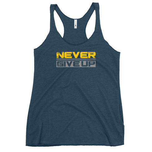 Never Give Up Women's Tank Top - Mainstream Freedom