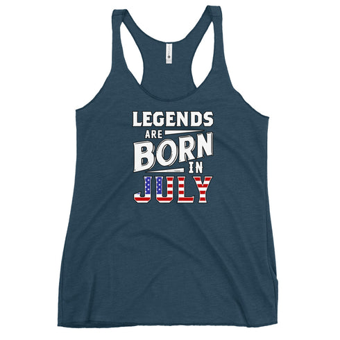 Legends Are Born In July Women's Tank Top - Mainstream Freedom