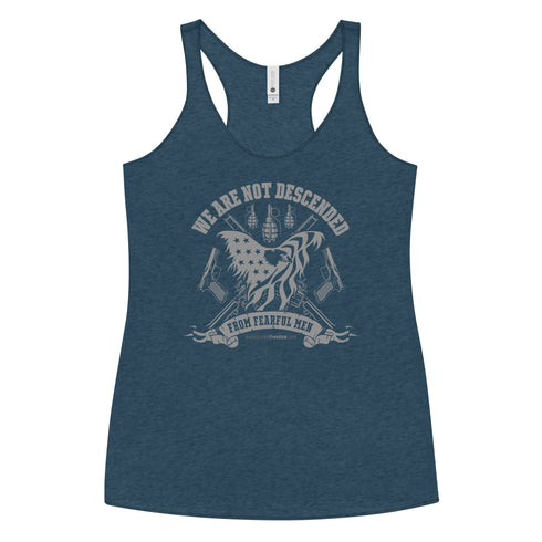 We Are Not Descended from Fearful Men Women's Tank Top - Mainstream Freedom