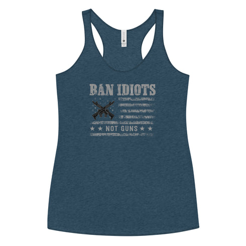Ban Idiots Not Guns Women's Tank Top - Mainstream Freedom