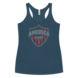 America First Women's Tank Top - Mainstream Freedom