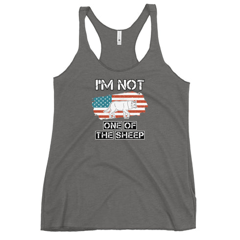 I'm Not One Of The Sheep Women's Tank Top - Mainstream Freedom