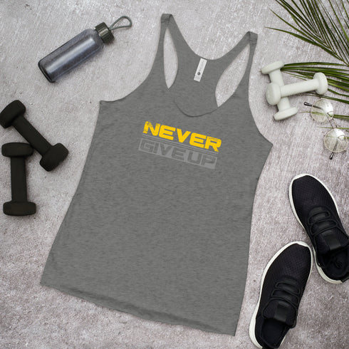 Never Give Up Women's Tank Top - Mainstream Freedom