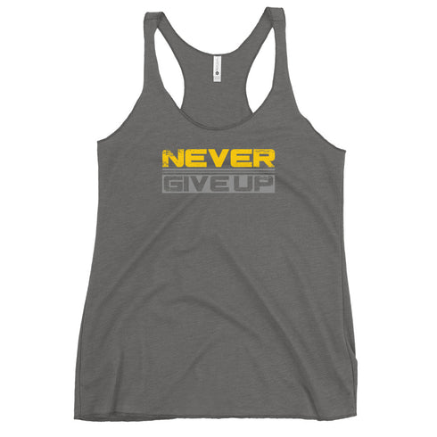 Never Give Up Women's Tank Top - Mainstream Freedom