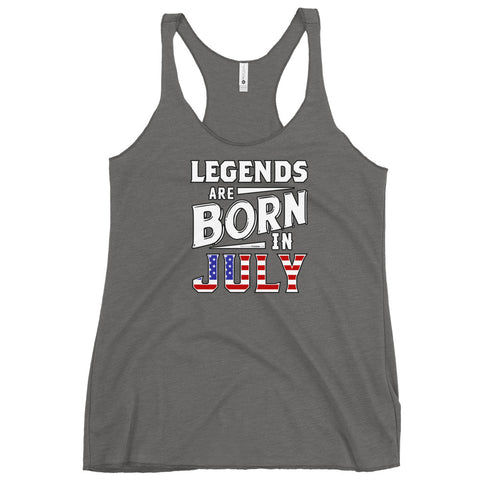 Legends Are Born In July Women's Tank Top - Mainstream Freedom