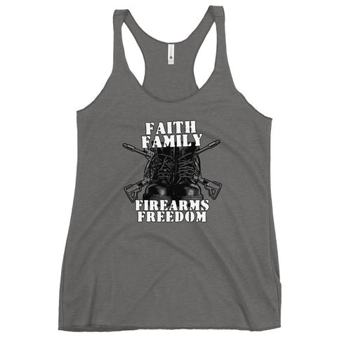 Faith Family Firearms Freedom Women's Tank Top - Mainstream Freedom