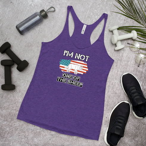 I'm Not One Of The Sheep Women's Tank Top - Mainstream Freedom