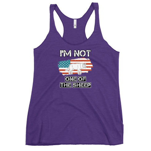 I'm Not One Of The Sheep Women's Tank Top - Mainstream Freedom