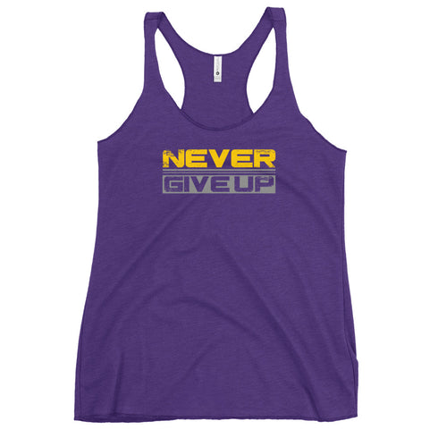 Never Give Up Women's Tank Top - Mainstream Freedom