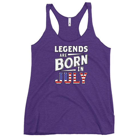 Legends Are Born In July Women's Tank Top - Mainstream Freedom