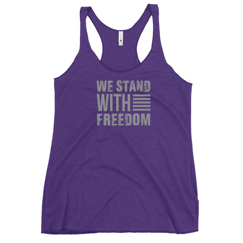 We Stand With Freedom Women's Tank Top - Mainstream Freedom