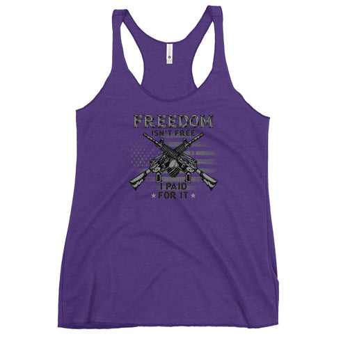 Freedom Isn't Free, I Paid For It Women's Tank Top - Mainstream Freedom