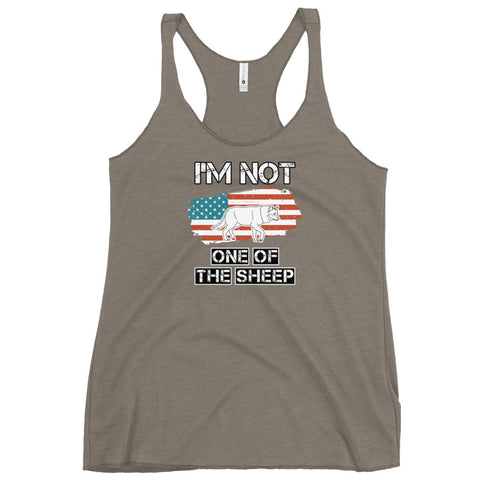 I'm Not One Of The Sheep Women's Tank Top - Mainstream Freedom