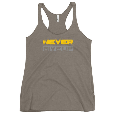 Never Give Up Women's Tank Top - Mainstream Freedom