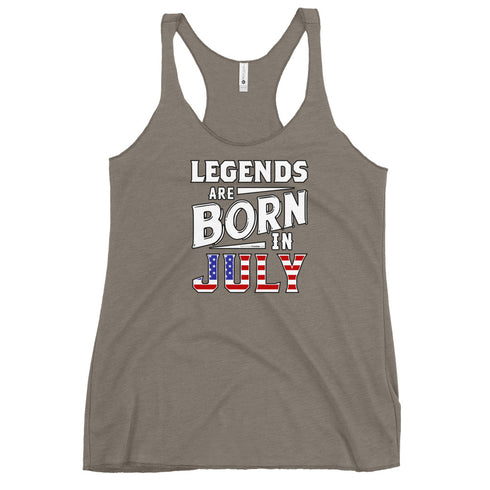 Legends Are Born In July Women's Tank Top - Mainstream Freedom