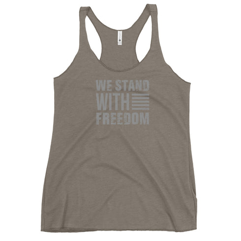 We Stand With Freedom Women's Tank Top - Mainstream Freedom