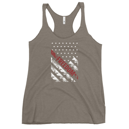 Freedom Grunge Flag Women's Tank Top - Mainstream Freedom