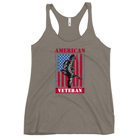 American Veteran Women's Tank Top - Mainstream Freedom