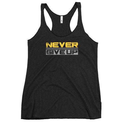 Never Give Up Women's Tank Top - Mainstream Freedom