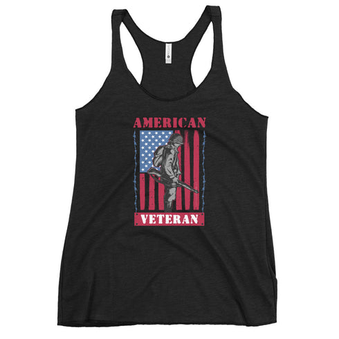 American Veteran Women's Tank Top - Mainstream Freedom