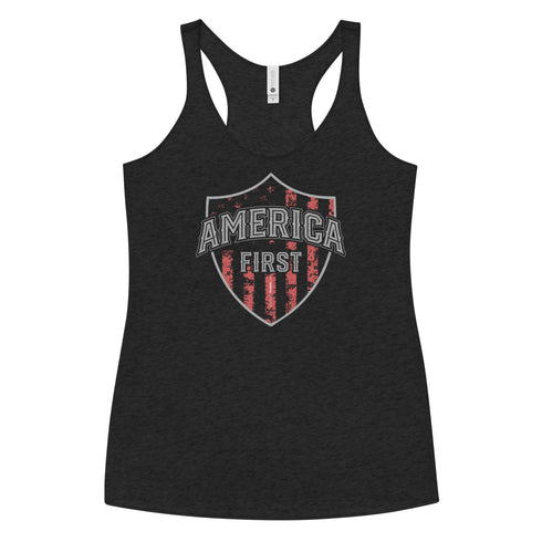 America First Women's Tank Top - Mainstream Freedom