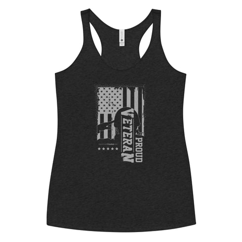 Proud Veteran Women's Tank - Mainstream Freedom