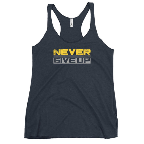 Never Give Up Women's Tank Top - Mainstream Freedom