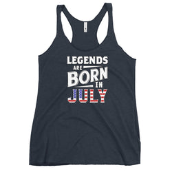 Legends Are Born In July Women's Tank Top - Mainstream Freedom