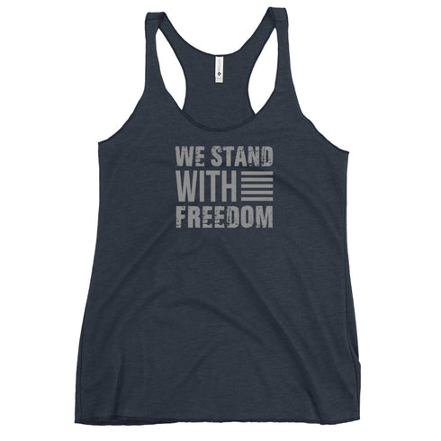 We Stand With Freedom Women's Tank Top - Mainstream Freedom