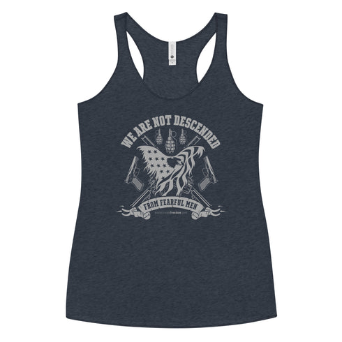 We Are Not Descended from Fearful Men Women's Tank Top - Mainstream Freedom