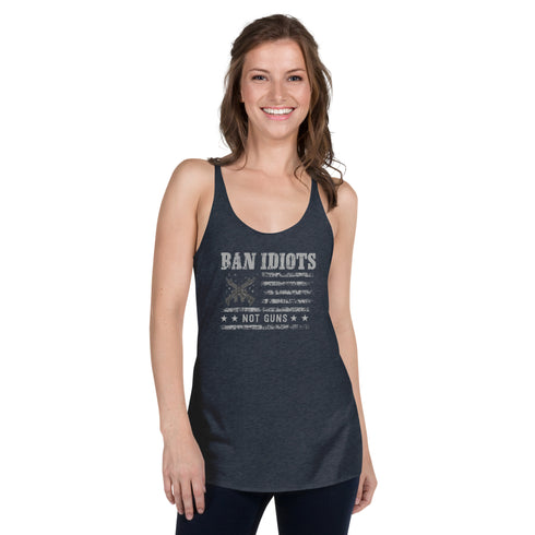 Ban Idiots Not Guns Women's Tank Top - Mainstream Freedom