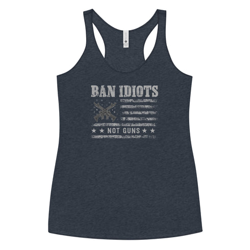Ban Idiots Not Guns Women's Tank Top - Mainstream Freedom