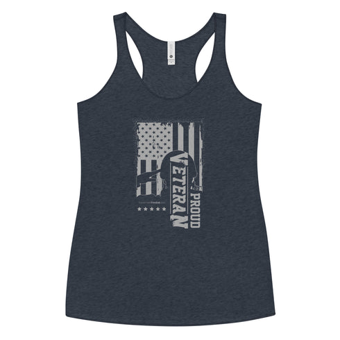 Proud Veteran Women's Tank - Mainstream Freedom