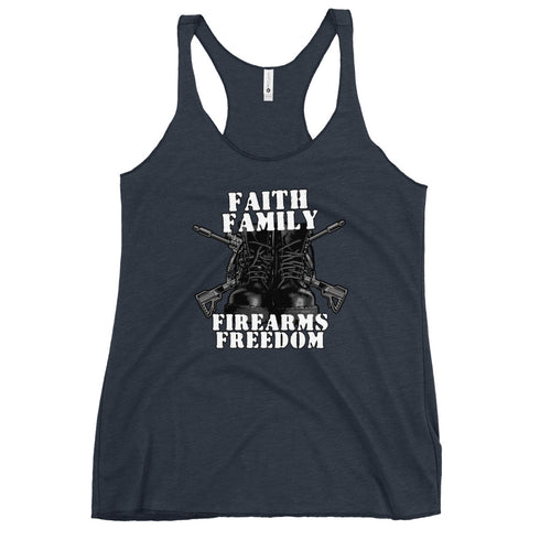 Faith Family Firearms Freedom Women's Tank Top - Mainstream Freedom