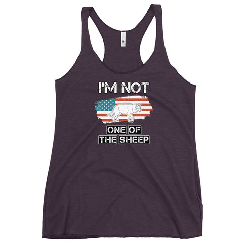 I'm Not One Of The Sheep Women's Tank Top - Mainstream Freedom
