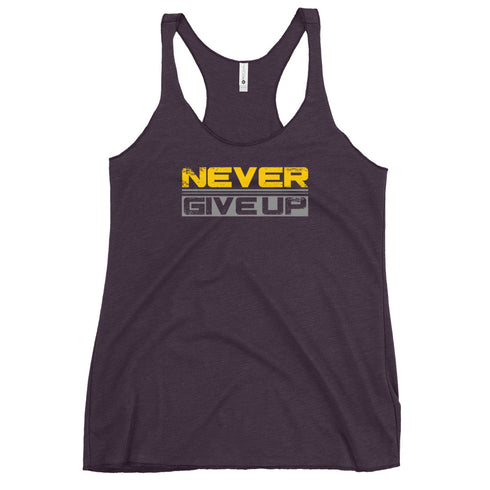 Never Give Up Women's Tank Top - Mainstream Freedom