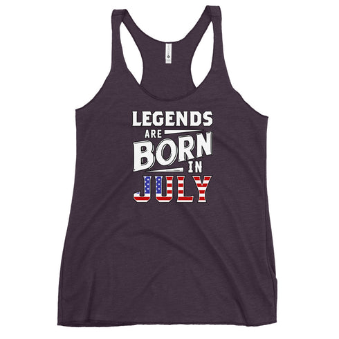 Legends Are Born In July Women's Tank Top - Mainstream Freedom