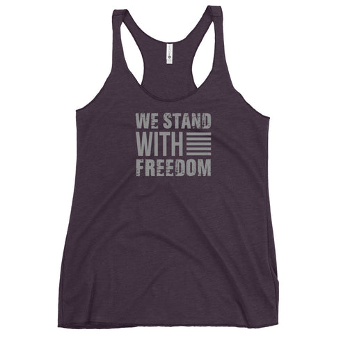 We Stand With Freedom Women's Tank Top - Mainstream Freedom