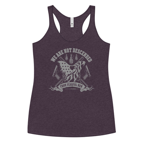 We Are Not Descended from Fearful Men Women's Tank Top - Mainstream Freedom