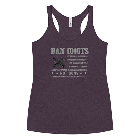 Ban Idiots Not Guns Women's Tank Top - Mainstream Freedom