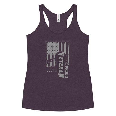Proud Veteran Women's Tank - Mainstream Freedom