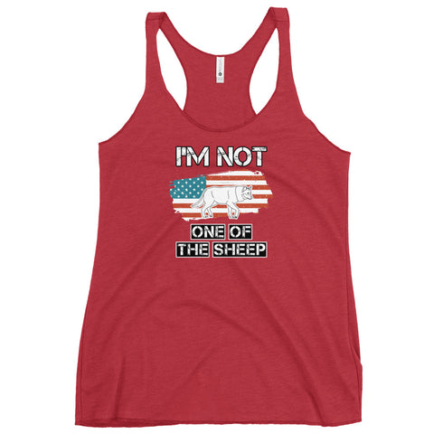 I'm Not One Of The Sheep Women's Tank Top - Mainstream Freedom
