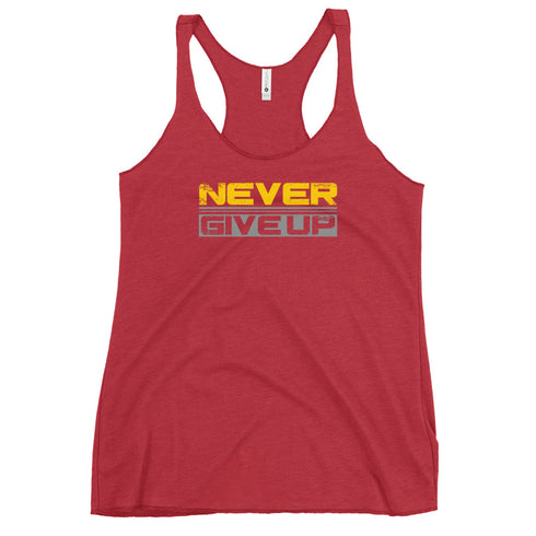 Never Give Up Women's Tank Top - Mainstream Freedom